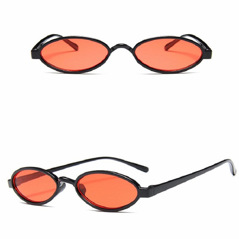 COOYOUNG Occhiali da sole ovali stile retrò da donna Occhiali da sole rotondi vintage con montatura trasparente bianchi rosa rossi femminili 