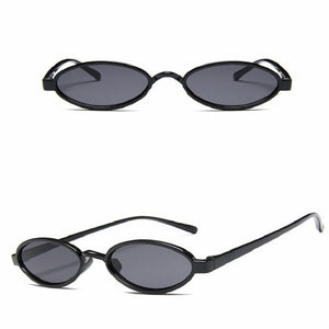 COOYOUNG Oval Retro Style Sunglasses Women Vintage Round Clear Frame White Pink Red Female Sun Glasses