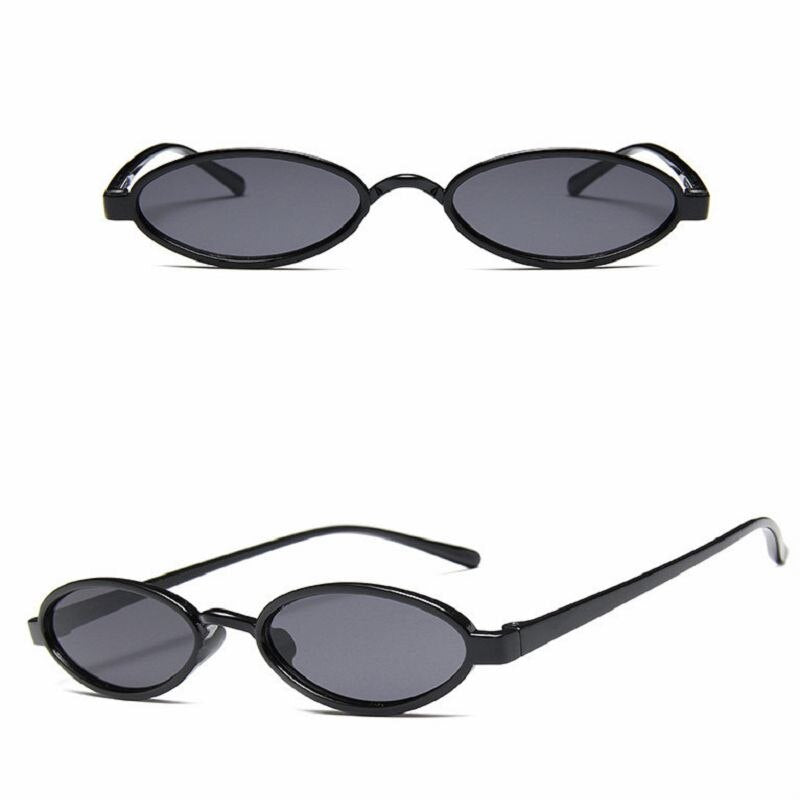 COOYOUNG Oval Retro Style Sunglasses Women Vintage Round Clear Frame White Pink Red Female Sun Glasses