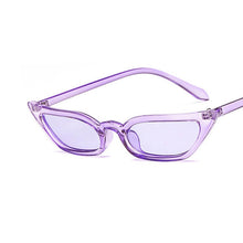 Carica l'immagine nel visualizzatore di Gallery, Small Cat Eye Sunglasses Tint Candy Colorful Female Eyewear Sun Glasses Fashion Lunettes Gafas De Sol UV400