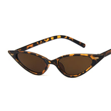 Load image into Gallery viewer, COOYOUNG Women Sexy Cat Eye Sunglasses Brand Designer Small Triangle Vintage Sun Glasses Retro Cateye Eyewear UV400