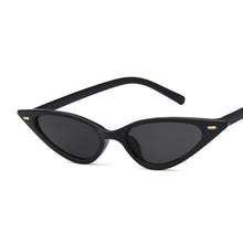 Load image into Gallery viewer, COOYOUNG Women Sexy Cat Eye Sunglasses Brand Designer Small Triangle Vintage Sun Glasses Retro Cateye Eyewear UV400