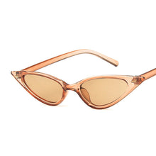 Load image into Gallery viewer, COOYOUNG Women Sexy Cat Eye Sunglasses Brand Designer Small Triangle Vintage Sun Glasses Retro Cateye Eyewear UV400