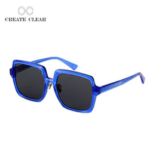 Load image into Gallery viewer, CREATE CLEAR Ladies Sunglasses Square 5 Colors Design Glasses Eye Protection Elegant Frame Trend Street UV Prote