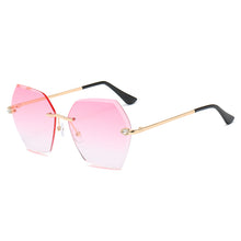 Load image into Gallery viewer, CRIXALIS 2023 Gradient Sunglasses Women Anti-glare Lens Metal Temples  Oversized Rimless Sun Glasses Female UV400