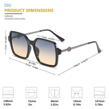 Load image into Gallery viewer, CRIXALIS Anti Glare Square Sunglasses Men 2023 Retro Designer Sun Glasses Women Vintage Gradient Shades Male UV400