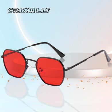 CRIXALIS Brand Designer Square Sunglasses Women Retro Sun Glasses Male Female UV400 Metal Frame Eyewear Driving UV400