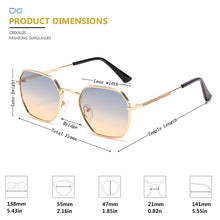 Load image into Gallery viewer, CRIXALIS Brand Designer Square Sunglasses Women Retro Sun Glasses Male Female UV400 Metal Frame Eyewear Driving UV400