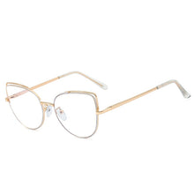 Carica l&#39;immagine nel visualizzatore di Gallery, CRIXALIS Cat Eye Blue Light Glasses Women Metal Prescription Reading Eyeglasses Frame Computer Decorative Glasses Female UV400