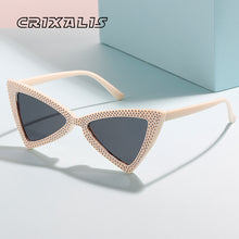 Load image into Gallery viewer, CRIXALIS Cateye Sunglasses Women  Sun Glasses Ladies Rhinestone Design Cat Eye Shades Female UV400 zonnenbrillen dames