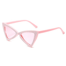 Load image into Gallery viewer, CRIXALIS Cateye Sunglasses Women  Sun Glasses Ladies Rhinestone Design Cat Eye Shades Female UV400 zonnenbrillen dames
