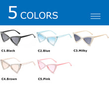 Load image into Gallery viewer, CRIXALIS Cateye Sunglasses Women  Sun Glasses Ladies Rhinestone Design Cat Eye Shades Female UV400 zonnenbrillen dames