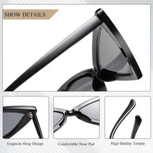 Load image into Gallery viewer, CRIXALIS Cateye Sunglasses Women  Sun Glasses Ladies Rhinestone Design Cat Eye Shades Female UV400 zonnenbrillen dames