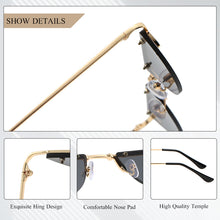 Load image into Gallery viewer, CRIXALIS Classic Half Frame Sunglasses Women Semicircle Sun Glasses Ladies Vintage Trend Shades Female UV400 zonnebril dames