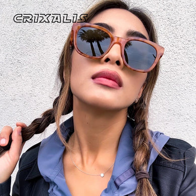 CRIXALIS Classic Polarized Sunglasses For Women 2023  Design Sun Glasses Lady Trend Gradient Square Shades Female UV400