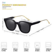 Load image into Gallery viewer, CRIXALIS Classic Polarized Sunglasses For Women 2023  Design Sun Glasses Lady Trend Gradient Square Shades Female UV400