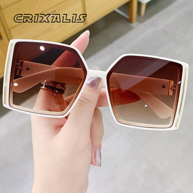CRIXALIS Classic Trend Gradient Sunglasses For Women Oversized Square Sun Glasses Female  Brand Shades Ladies UV400