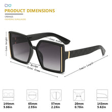 Load image into Gallery viewer, CRIXALIS Classic Trend Gradient Sunglasses For Women Oversized Square Sun Glasses Female  Brand Shades Ladies UV400