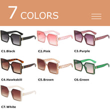 Load image into Gallery viewer, CRIXALIS Classic Trend Gradient Sunglasses For Women Oversized Square Sun Glasses Female  Brand Shades Ladies UV400