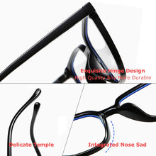 Load image into Gallery viewer, CRIXALIS Computer Glasses Female Oversize TR90 Flexible Transparent Reading Eyeglasses Frame For Women Blue Light Eyewear UV400