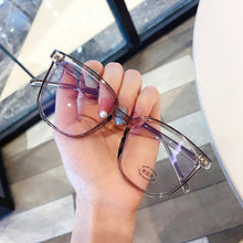 Load image into Gallery viewer, CRIXALIS Computer Glasses Female Oversize TR90 Flexible Transparent Reading Eyeglasses Frame For Women Blue Light Eyewear UV400