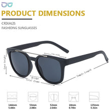 Load image into Gallery viewer, CRIXALIS Designer Sunglasses Women Flat Top Square Sun Glasses Female  Brand Retro Shades Ladies UV400 zonnebril dames