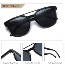 Load image into Gallery viewer, CRIXALIS Designer Sunglasses Women Flat Top Square Sun Glasses Female  Brand Retro Shades Ladies UV400 zonnebril dames