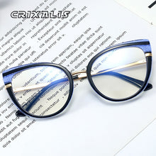 Load image into Gallery viewer, Cat Eye Anti Blue Light Optical Glasses Women Prescription Myopia Eyeglass Frame Ladies Clear Computer Glasses