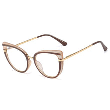 Load image into Gallery viewer, Cat Eye Anti Blue Light Optical Glasses Women Prescription Myopia Eyeglass Frame Ladies Clear Computer Glasses