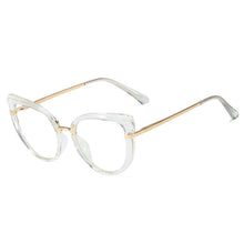 Load image into Gallery viewer, Cat Eye Anti Blue Light Optical Glasses Women Prescription Myopia Eyeglass Frame Ladies Clear Computer Glasses