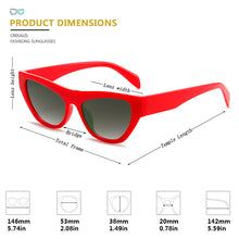 Load image into Gallery viewer, CRIXALIS Cateye Sunglasses For Women 2023 Trend  Designer Sun Glasses Female Sexy Gradient Shades Ladies UV400