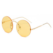 Load image into Gallery viewer, CRIXALIS Rimless Sunglasses Women 2023 Oversized Round Sun Glasses For Female Classic Gothic Shades Ladies UV400