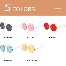 Load image into Gallery viewer, CRIXALIS Rimless Sunglasses Women 2023 Oversized Round Sun Glasses For Female Classic Gothic Shades Ladies UV400
