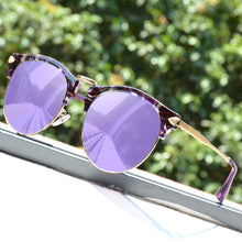 Load image into Gallery viewer, CRIXALIS Round Women Sunglasses  Brand Design Pink Mirror Sun Glasses Female zonnebril dames UV400 Eyewear Ladies