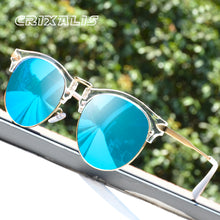 Load image into Gallery viewer, CRIXALIS Round Women Sunglasses  Brand Design Pink Mirror Sun Glasses Female zonnebril dames UV400 Eyewear Ladies