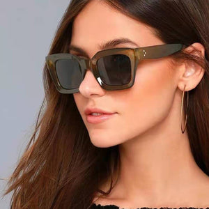 CRIXALIS  Brand Designer Sunglasses For Women Anti Glare Driving Sun Glasses Female UV400 Vintage Square Shades Ladies