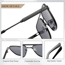 Load image into Gallery viewer, CRIXALIS  Sunglasses For Women Square Metal Vintage  Sun Glasses Men Anti Glare Driving Gradient Shades Female UV400