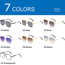Load image into Gallery viewer, CRIXALIS  Sunglasses For Women Square Metal Vintage  Sun Glasses Men Anti Glare Driving Gradient Shades Female UV400