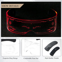 Load image into Gallery viewer, CRIXALIS LED Luminous Glasses Women Wire Neon Light Goggles Eyeglasses Bar Party Eyewear For Halloween Christmas Parties