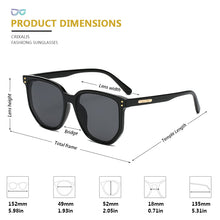 Load image into Gallery viewer, CRIXALIS Oversize Women&#39;s sunglasses 2023 Summer Square Acetate Driving Sunglasses Ladies lentes de sol mujer UV400