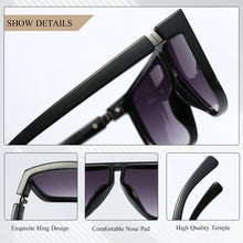 Load image into Gallery viewer, CRIXALIS Oversized Square Sunglasses For Men Brand Anti Glare Driving Sun Glasses Women Flat Top Goggles Male UV400