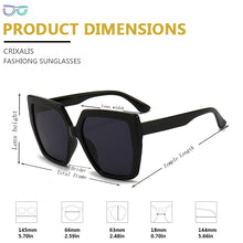 Load image into Gallery viewer, CRIXALIS Oversized Square Sunglasses Women  Brand Designer Sun Glasses Ladies Retro Gradient Shades Female UV400