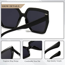 Load image into Gallery viewer, CRIXALIS Oversized Square Sunglasses Women  Brand Designer Sun Glasses Ladies Retro Gradient Shades Female UV400