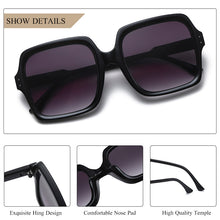 Load image into Gallery viewer, CRIXALIS Oversized Sunglasses Women Vintage Square Gradient Sun Glasses Ladies  Designer Female UV400 zonnebril dames