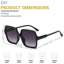 Load image into Gallery viewer, CRIXALIS Oversized Sunglasses Women Vintage Square Gradient Sun Glasses Ladies  Designer Female UV400 zonnebril dames