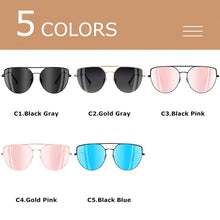 Load image into Gallery viewer, CRIXALIS Pilot Metal Sunglasses Women  Brand Design Pink Mirror Sun Glasses Ladies zonnebril dames UV400 Eyewear Female