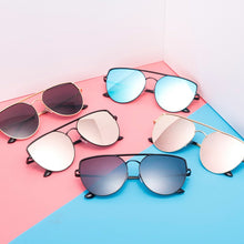 Load image into Gallery viewer, CRIXALIS Pilot Metal Sunglasses Women  Brand Design Pink Mirror Sun Glasses Ladies zonnebril dames UV400 Eyewear Female