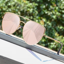 Load image into Gallery viewer, CRIXALIS Pilot Metal Sunglasses Women  Brand Design Pink Mirror Sun Glasses Ladies zonnebril dames UV400 Eyewear Female