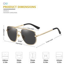 Load image into Gallery viewer, CRIXALIS Pilot Polarized Sunglasses For Men Metal Anti Glare Driving Sun Glasses Male Trending Products Shades Women