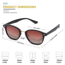 Load image into Gallery viewer, CRIXALIS Polarized Sunglasses Women Oval TR90 Vintage Anti Glare Driving Sun Glasses Men 2023 Shades Male UV400 zonnebril dames